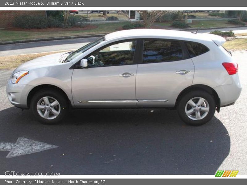 Brilliant Silver / Black 2013 Nissan Rogue S