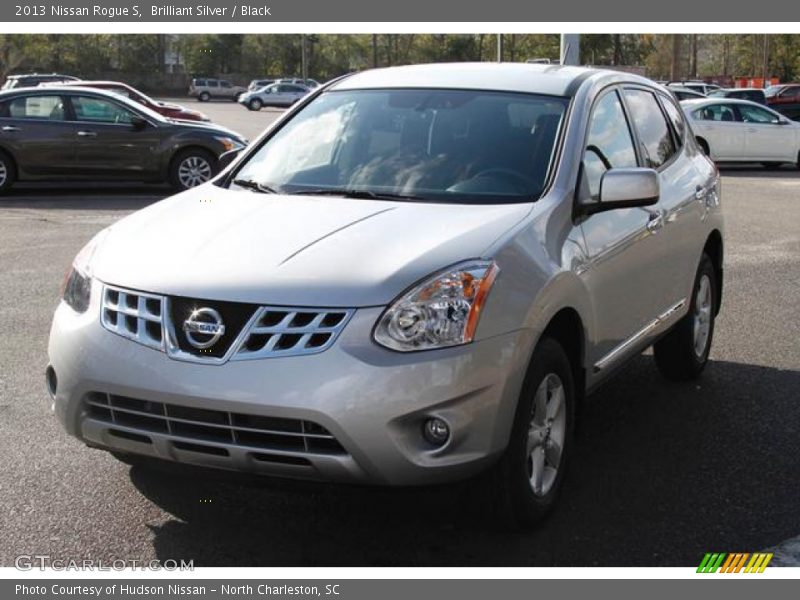 Brilliant Silver / Black 2013 Nissan Rogue S