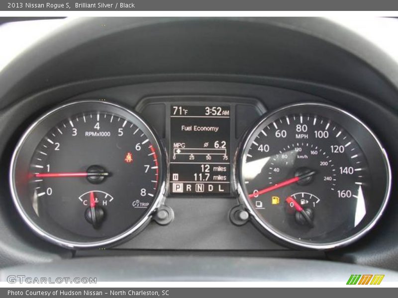 Brilliant Silver / Black 2013 Nissan Rogue S