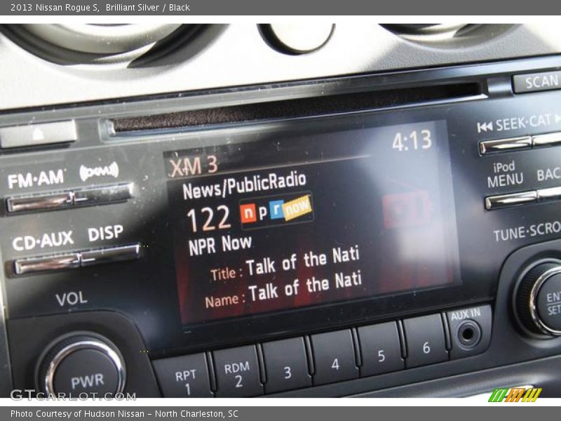 Brilliant Silver / Black 2013 Nissan Rogue S