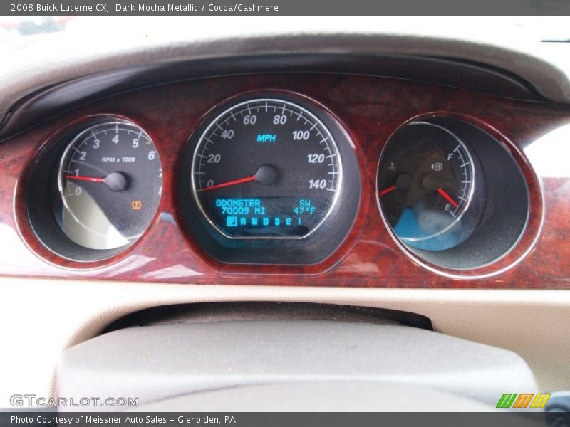 Dark Mocha Metallic / Cocoa/Cashmere 2008 Buick Lucerne CX