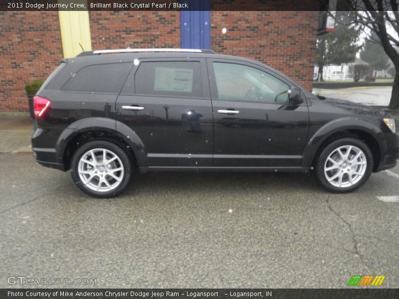 Brilliant Black Crystal Pearl / Black 2013 Dodge Journey Crew