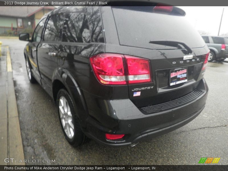 Brilliant Black Crystal Pearl / Black 2013 Dodge Journey Crew