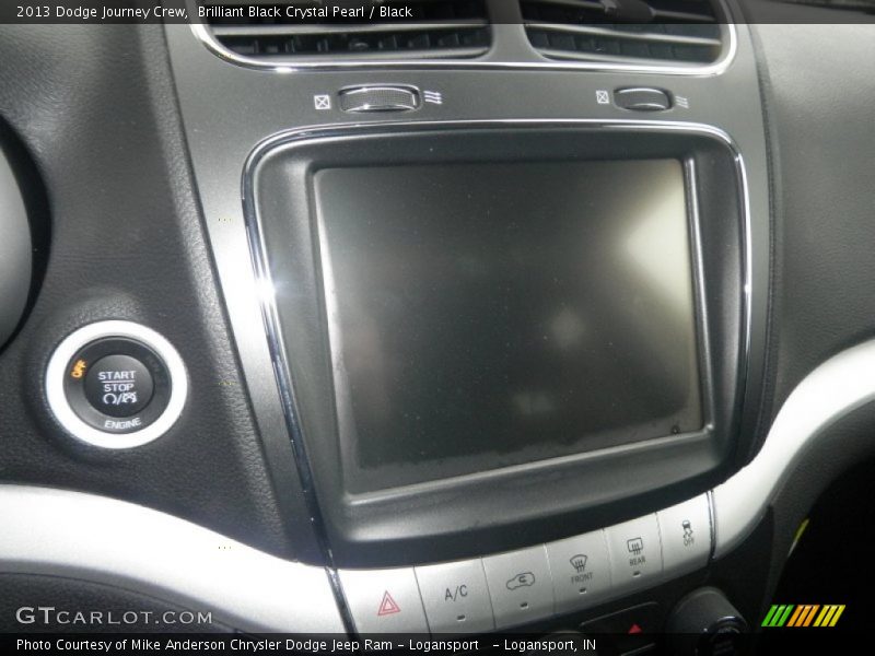 Brilliant Black Crystal Pearl / Black 2013 Dodge Journey Crew