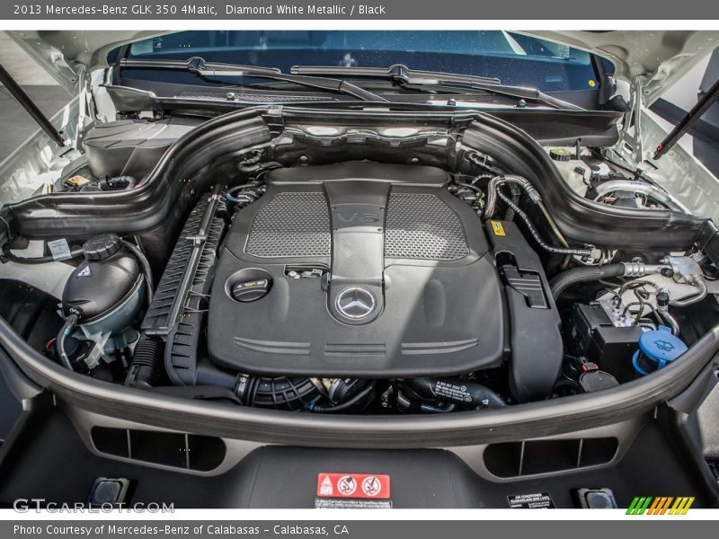 Diamond White Metallic / Black 2013 Mercedes-Benz GLK 350 4Matic
