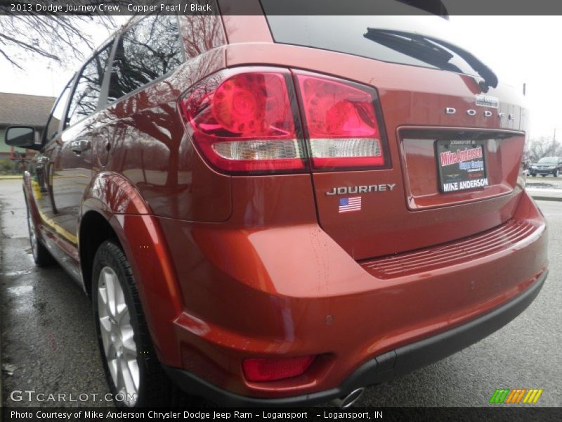 Copper Pearl / Black 2013 Dodge Journey Crew
