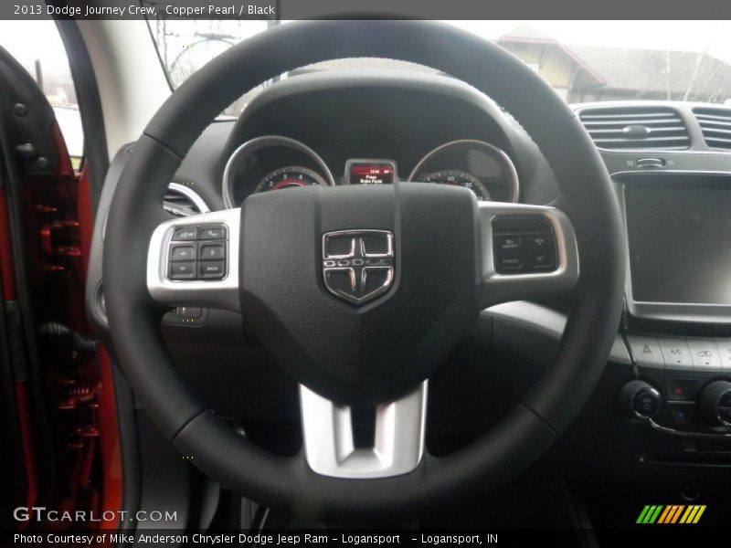 Copper Pearl / Black 2013 Dodge Journey Crew