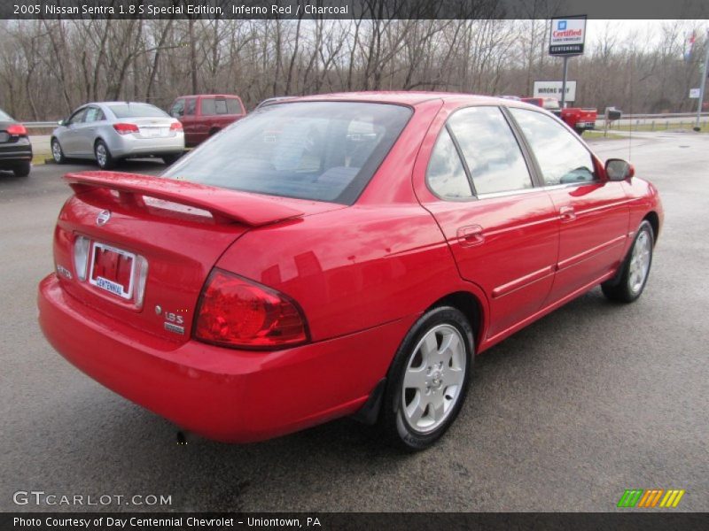 Inferno Red / Charcoal 2005 Nissan Sentra 1.8 S Special Edition
