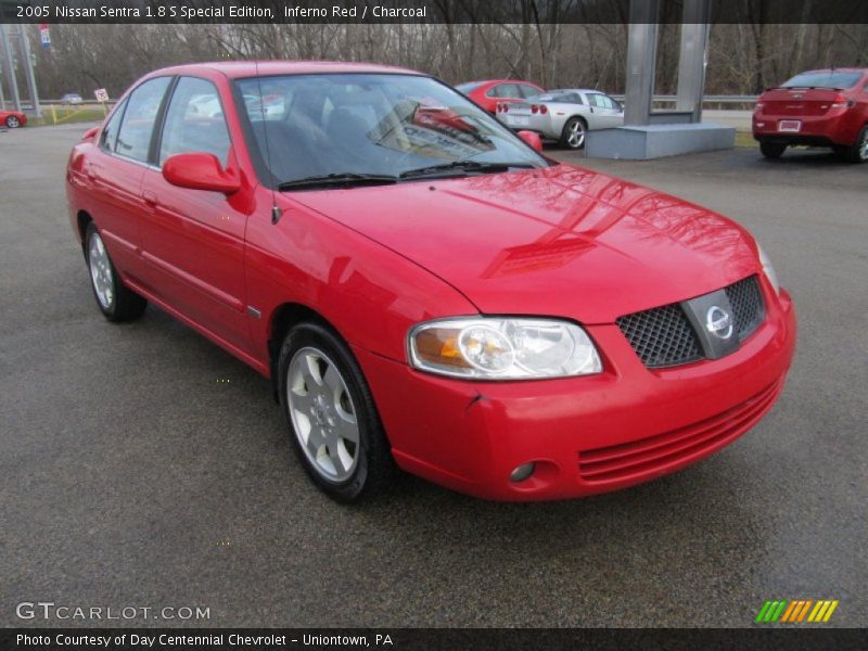 Inferno Red / Charcoal 2005 Nissan Sentra 1.8 S Special Edition