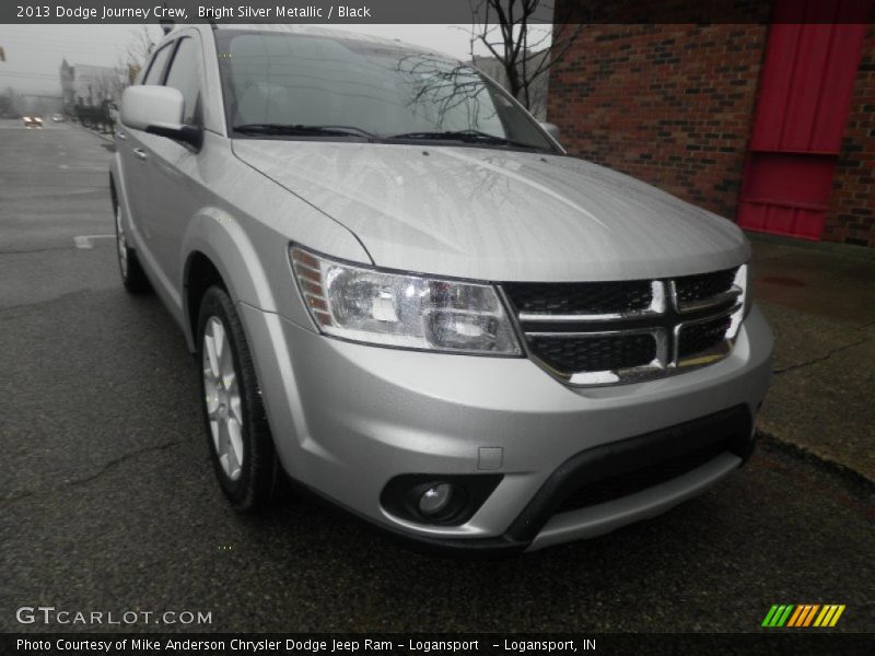 Bright Silver Metallic / Black 2013 Dodge Journey Crew