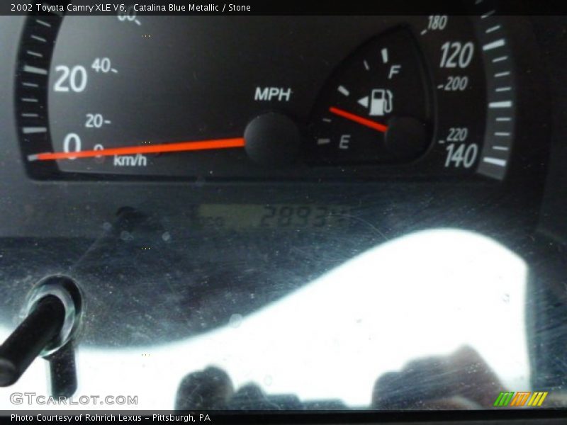 Catalina Blue Metallic / Stone 2002 Toyota Camry XLE V6