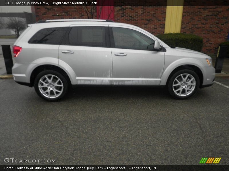 Bright Silver Metallic / Black 2013 Dodge Journey Crew