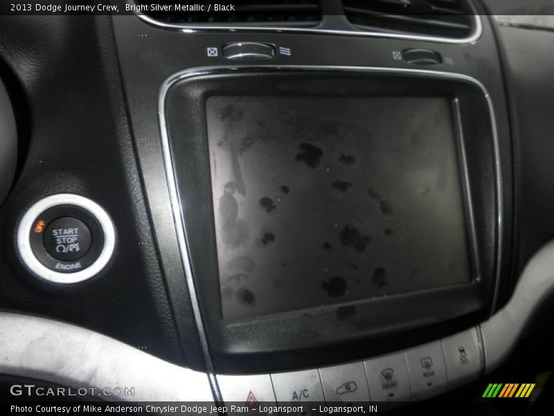 Bright Silver Metallic / Black 2013 Dodge Journey Crew