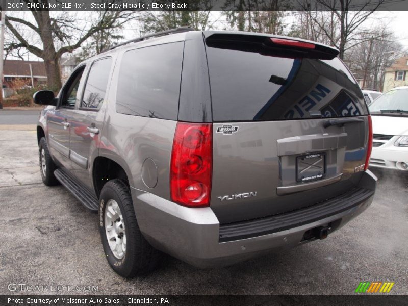 Steel Gray Metallic / Ebony Black 2007 GMC Yukon SLE 4x4