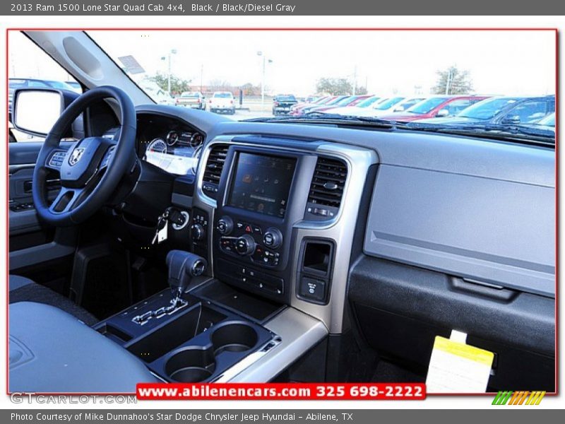 Black / Black/Diesel Gray 2013 Ram 1500 Lone Star Quad Cab 4x4