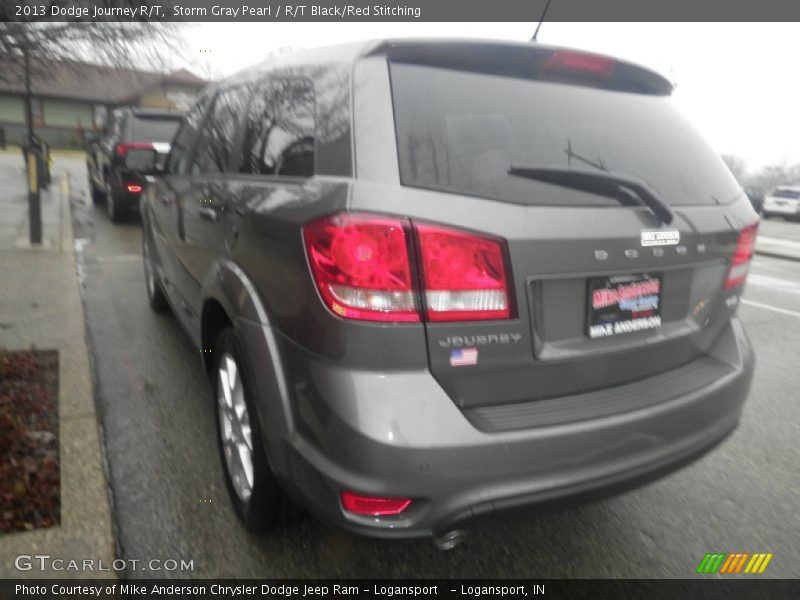 Storm Gray Pearl / R/T Black/Red Stitching 2013 Dodge Journey R/T