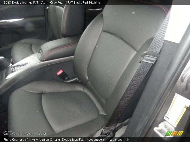 Storm Gray Pearl / R/T Black/Red Stitching 2013 Dodge Journey R/T