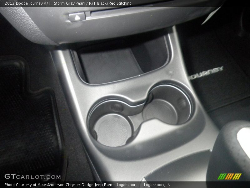 Storm Gray Pearl / R/T Black/Red Stitching 2013 Dodge Journey R/T