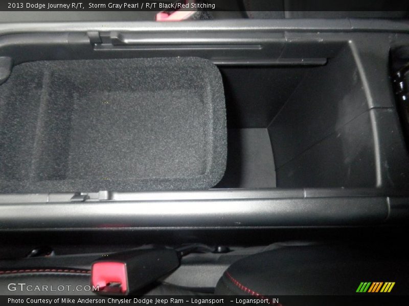 Storm Gray Pearl / R/T Black/Red Stitching 2013 Dodge Journey R/T