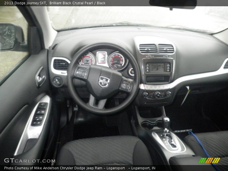 Brilliant Black Crystal Pearl / Black 2013 Dodge Journey SXT