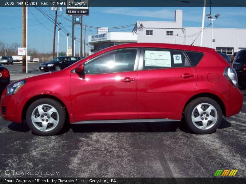 Red Hot Metallic / Ebony 2009 Pontiac Vibe