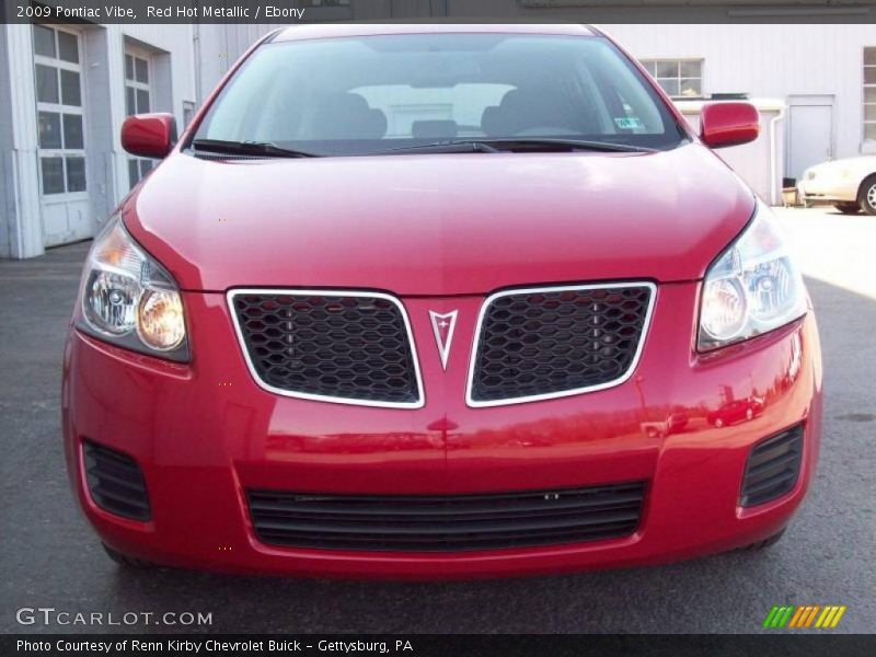 Red Hot Metallic / Ebony 2009 Pontiac Vibe
