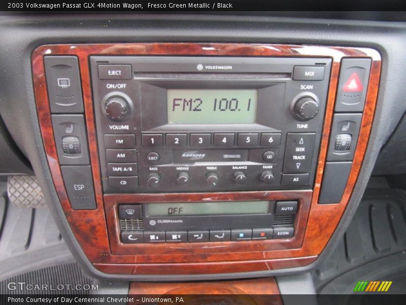 Controls of 2003 Passat GLX 4Motion Wagon