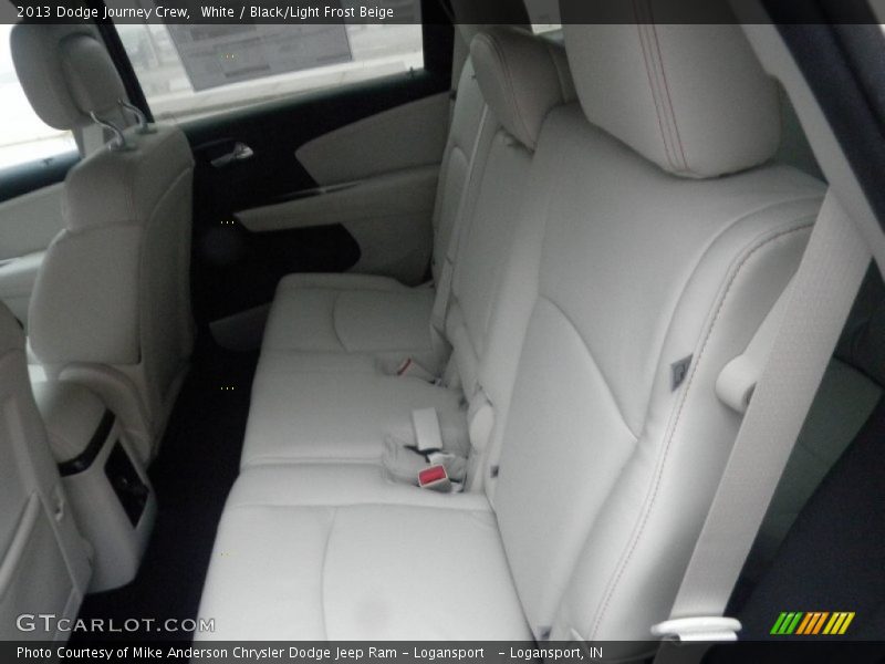White / Black/Light Frost Beige 2013 Dodge Journey Crew