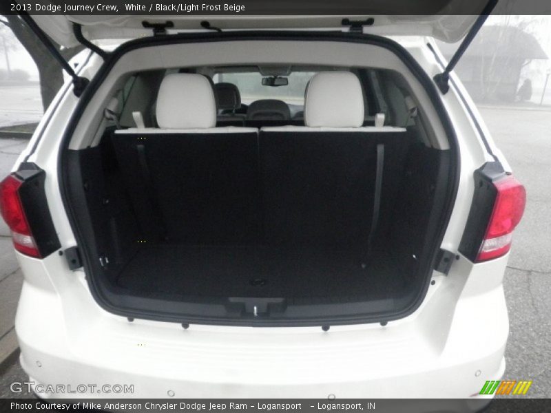 White / Black/Light Frost Beige 2013 Dodge Journey Crew