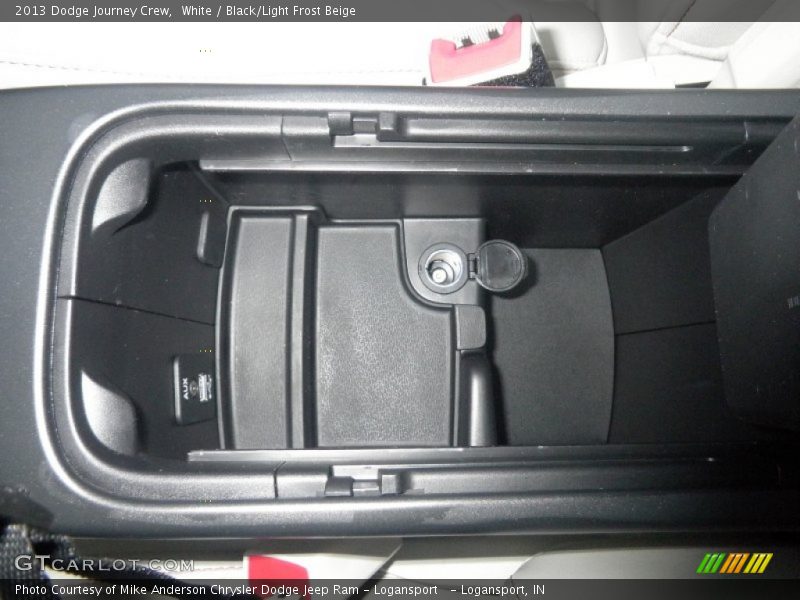 White / Black/Light Frost Beige 2013 Dodge Journey Crew