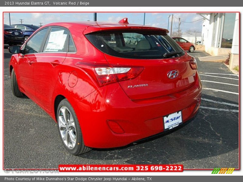 Volcanic Red / Beige 2013 Hyundai Elantra GT