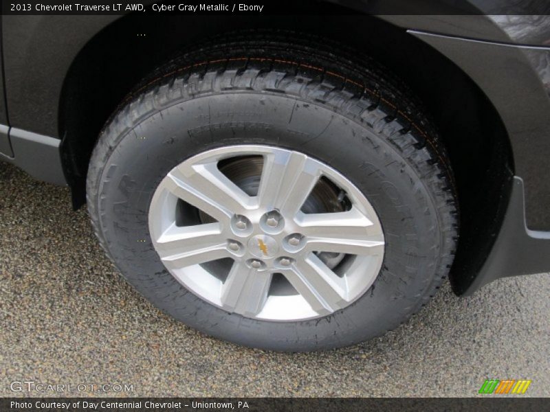 Cyber Gray Metallic / Ebony 2013 Chevrolet Traverse LT AWD