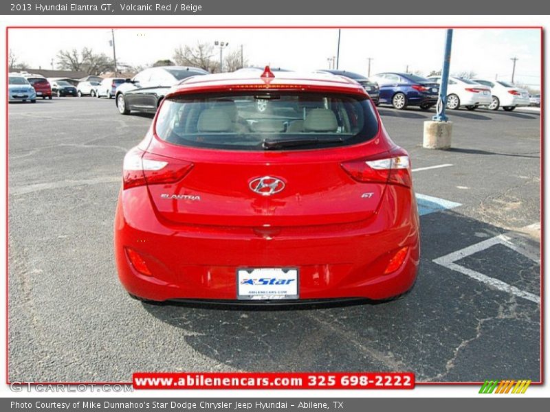 Volcanic Red / Beige 2013 Hyundai Elantra GT