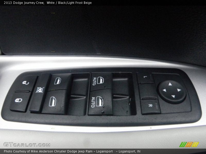 White / Black/Light Frost Beige 2013 Dodge Journey Crew