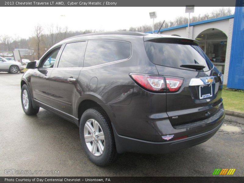 Cyber Gray Metallic / Ebony 2013 Chevrolet Traverse LT AWD