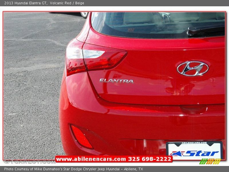 Volcanic Red / Beige 2013 Hyundai Elantra GT