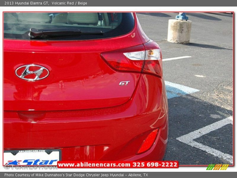 Volcanic Red / Beige 2013 Hyundai Elantra GT