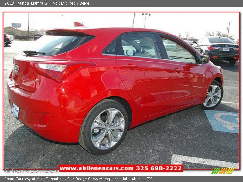 Volcanic Red / Beige 2013 Hyundai Elantra GT