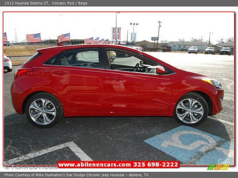 Volcanic Red / Beige 2013 Hyundai Elantra GT