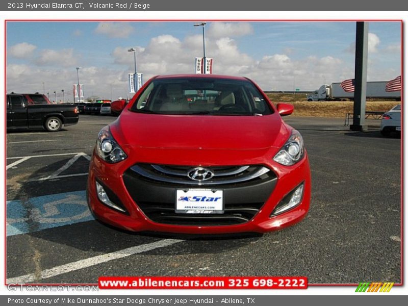 Volcanic Red / Beige 2013 Hyundai Elantra GT