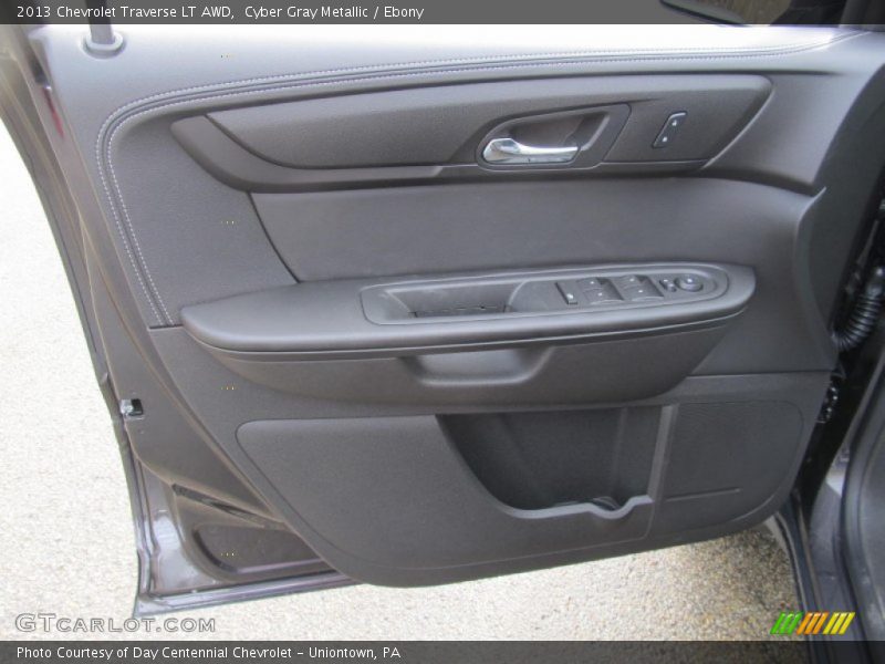 Cyber Gray Metallic / Ebony 2013 Chevrolet Traverse LT AWD