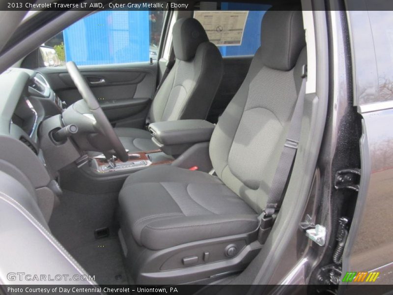 Cyber Gray Metallic / Ebony 2013 Chevrolet Traverse LT AWD
