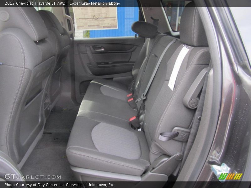 Cyber Gray Metallic / Ebony 2013 Chevrolet Traverse LT AWD