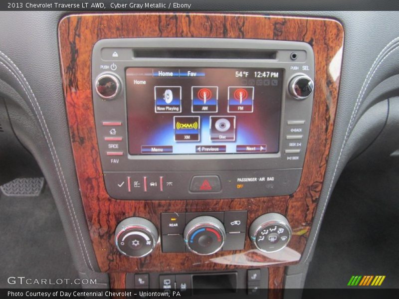 Cyber Gray Metallic / Ebony 2013 Chevrolet Traverse LT AWD