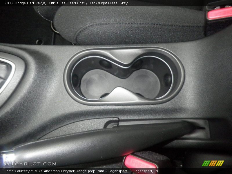 Citrus Peel Pearl Coat / Black/Light Diesel Gray 2013 Dodge Dart Rallye