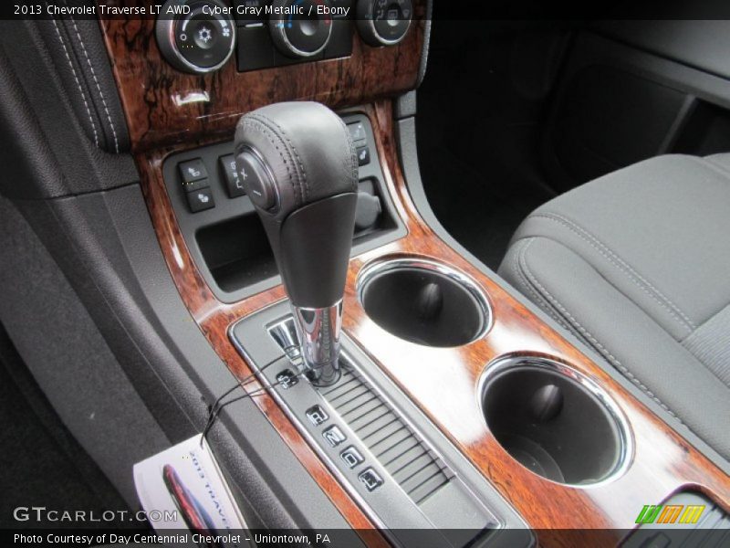 Cyber Gray Metallic / Ebony 2013 Chevrolet Traverse LT AWD