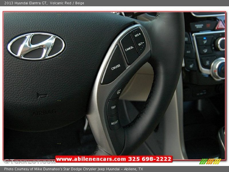 Volcanic Red / Beige 2013 Hyundai Elantra GT