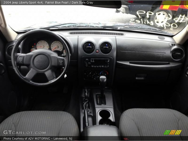 Patriot Blue Pearl / Dark Slate Gray 2004 Jeep Liberty Sport 4x4
