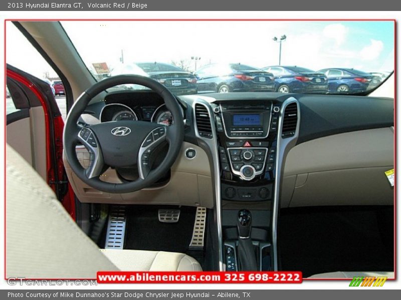 Volcanic Red / Beige 2013 Hyundai Elantra GT