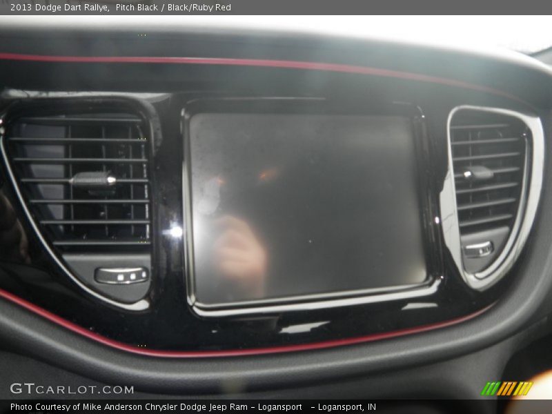 Pitch Black / Black/Ruby Red 2013 Dodge Dart Rallye